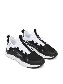 Cropp Sneakersy*Czarno-białe sneakersy z odblaskowymi detalami