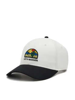 Cropp Czapki*Czarno-kremowa czapka z daszkiem