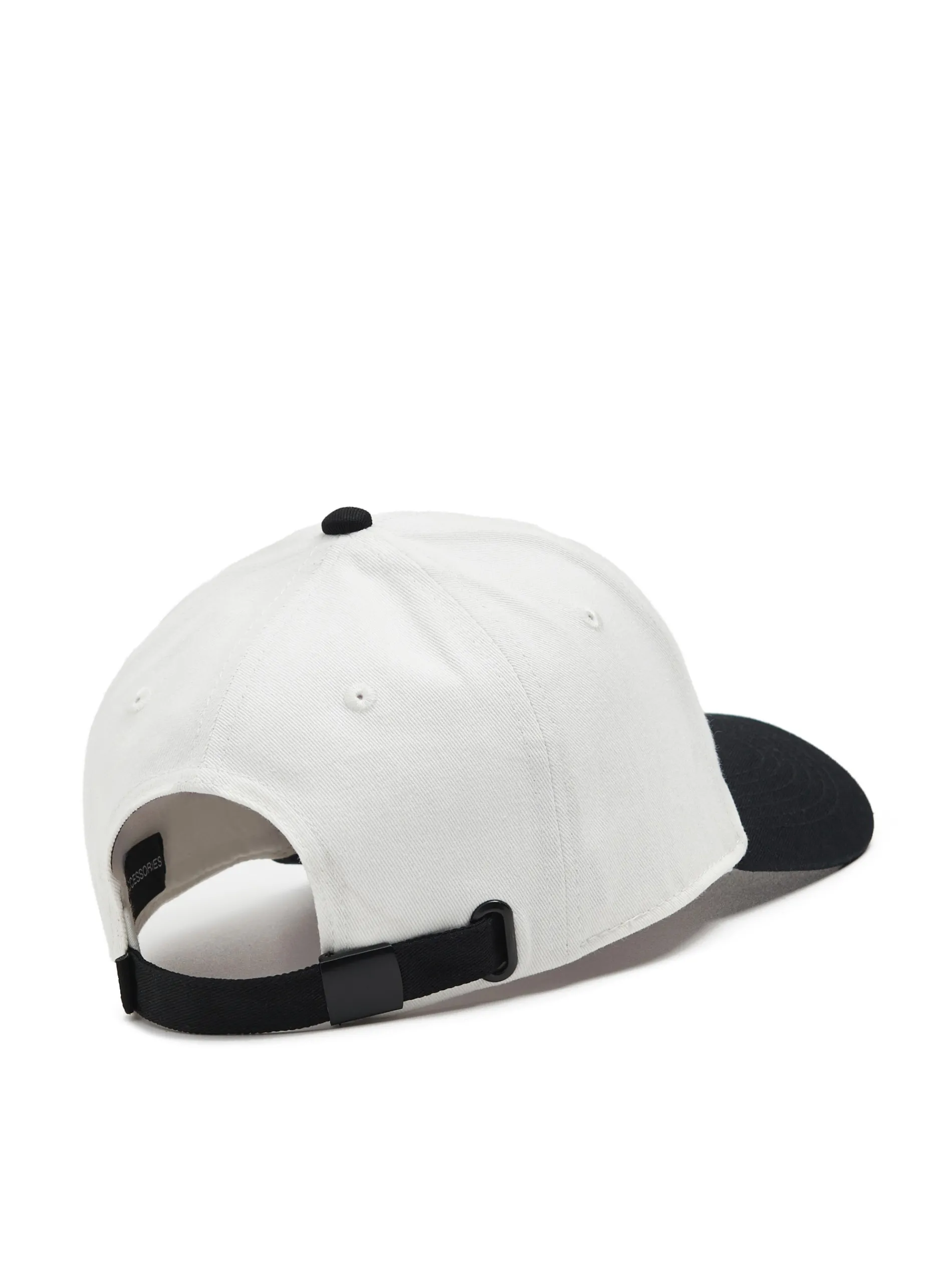 Cropp Czapki*Czarno-kremowa czapka z daszkiem