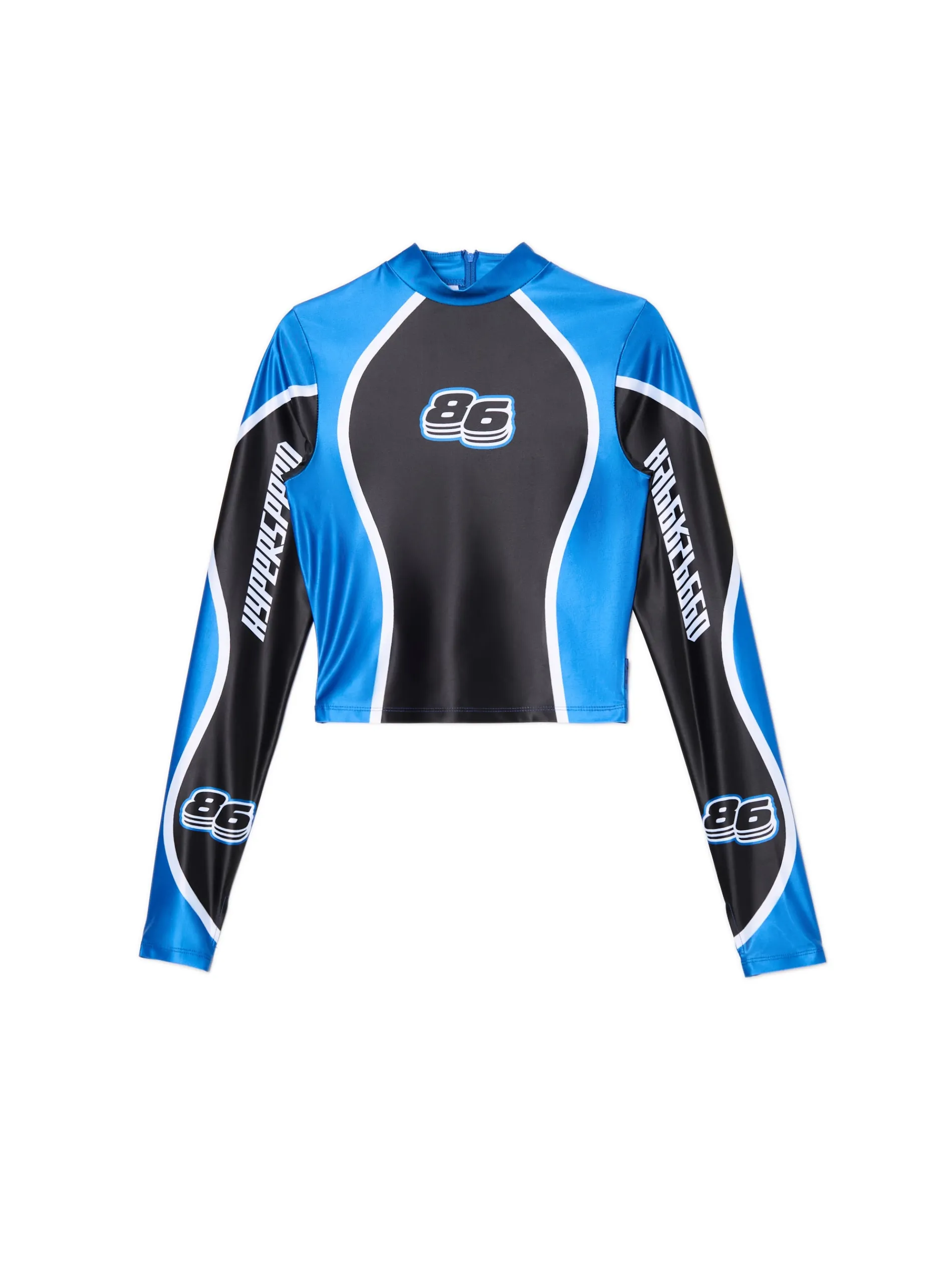 Cropp Koszulki, Topy*Czarno-niebieska koszulka longsleeve Baltic Games