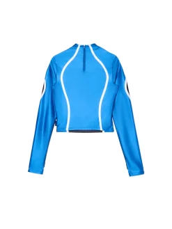 Cropp Koszulki, Topy*Czarno-niebieska koszulka longsleeve Baltic Games