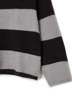 Cropp Swetry*Czarno-szary sweter w paski