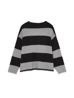 Cropp Swetry*Czarno-szary sweter w paski