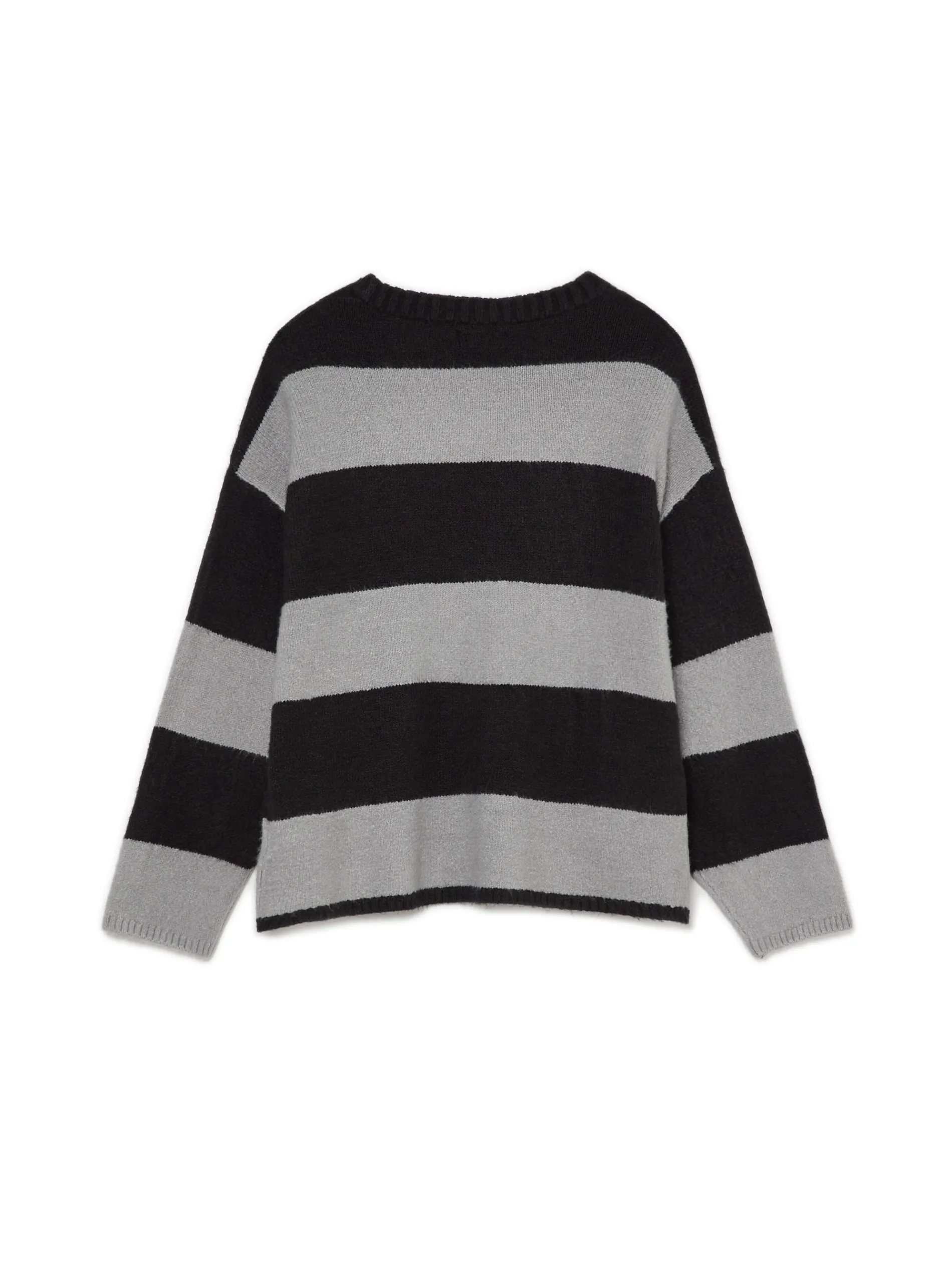 Cropp Swetry*Czarno-szary sweter w paski