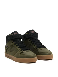 Cropp Sneakersy|Za Kostkę*Czarno-zielone sneakersy