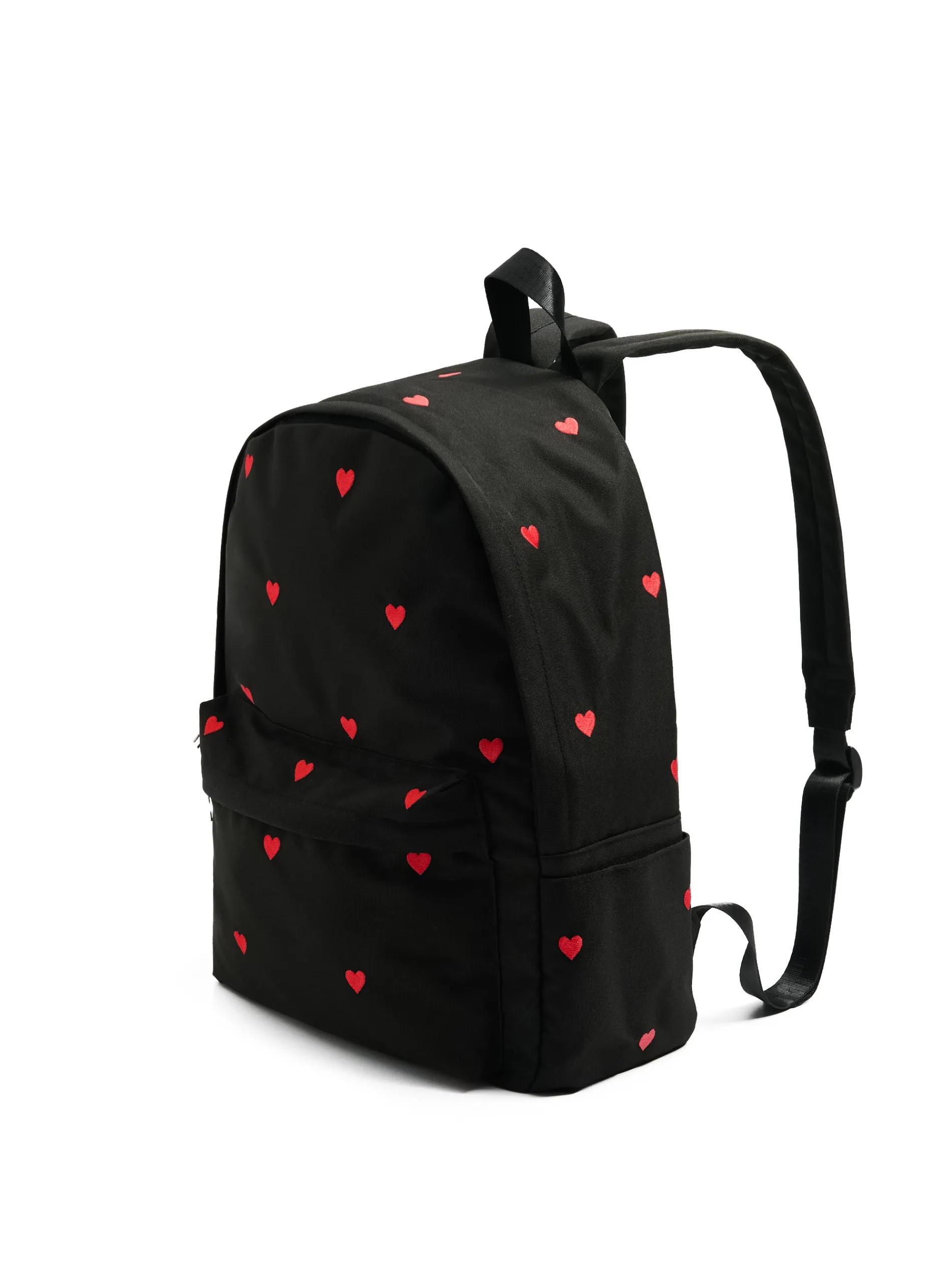 Cropp Torby, Plecaki*Czarny plecak w serca
