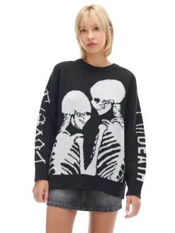 Cropp Swetry*sweter z motywem kościotrupów