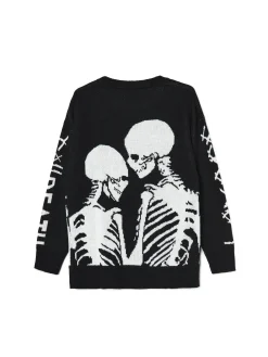Cropp Swetry*sweter z motywem kościotrupów