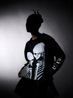 Cropp Swetry*sweter z motywem kościotrupów