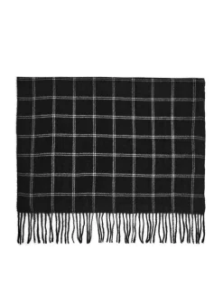 Cropp Szaliki*szalik w kratę z frędzlami