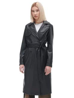 Cropp Kurtki, Płaszcze*trencz z imitacji skóry