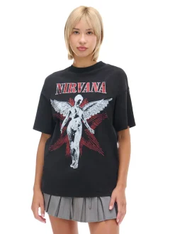 Cropp Unisex|Unisex*T-shirt oversize z grafiką Nirvana UNISEX