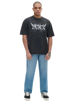 Cropp Koszulki*T-shirt z efektem acid wash