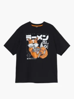 Cropp Koszulki*T-shirt z nadrukiem lisa