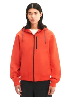 Cropp Kurtki, Płaszcze*Czerwona kurtka z kapturem