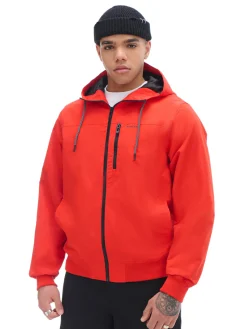 Cropp Kurtki, Płaszcze*Czerwona kurtka z kapturem