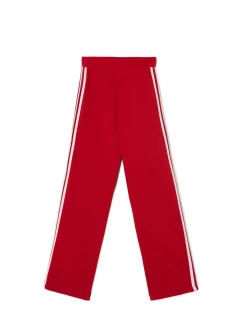 Cropp Spodnie*Czerwone spodnie z lampasami