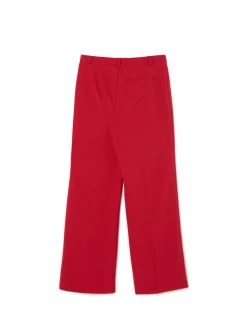 Cropp Spodnie*Czerwone spodnie z wysokim stanem