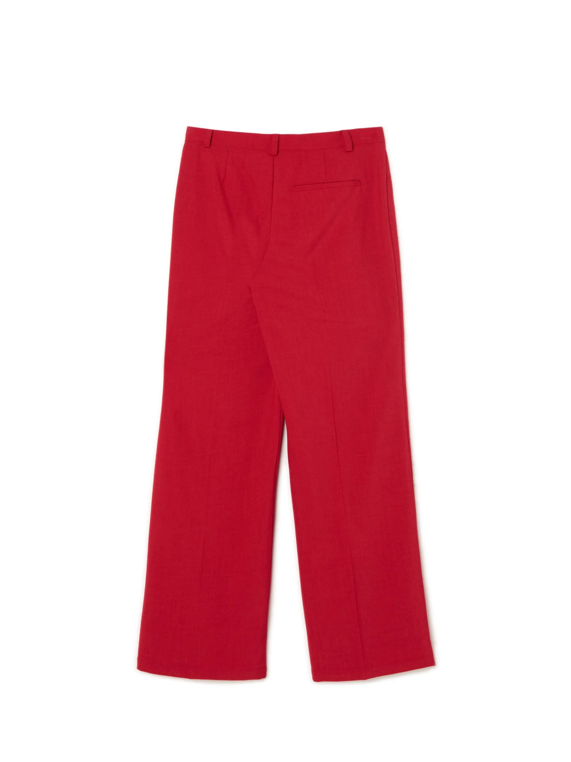 Cropp Spodnie*Czerwone spodnie z wysokim stanem