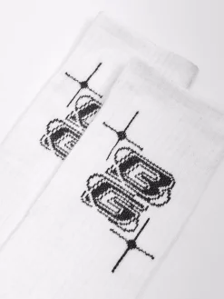 Cropp Skarpetki*Długie białe skarpety Baltic Games