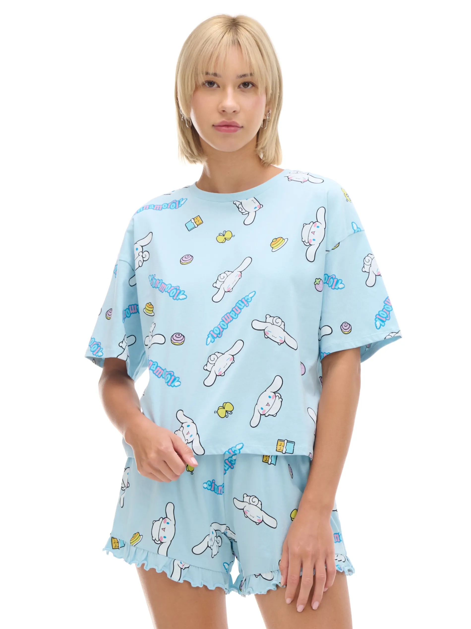 Cropp Piżamy*Dwuczęściowa krótka piżama Cinnamoroll