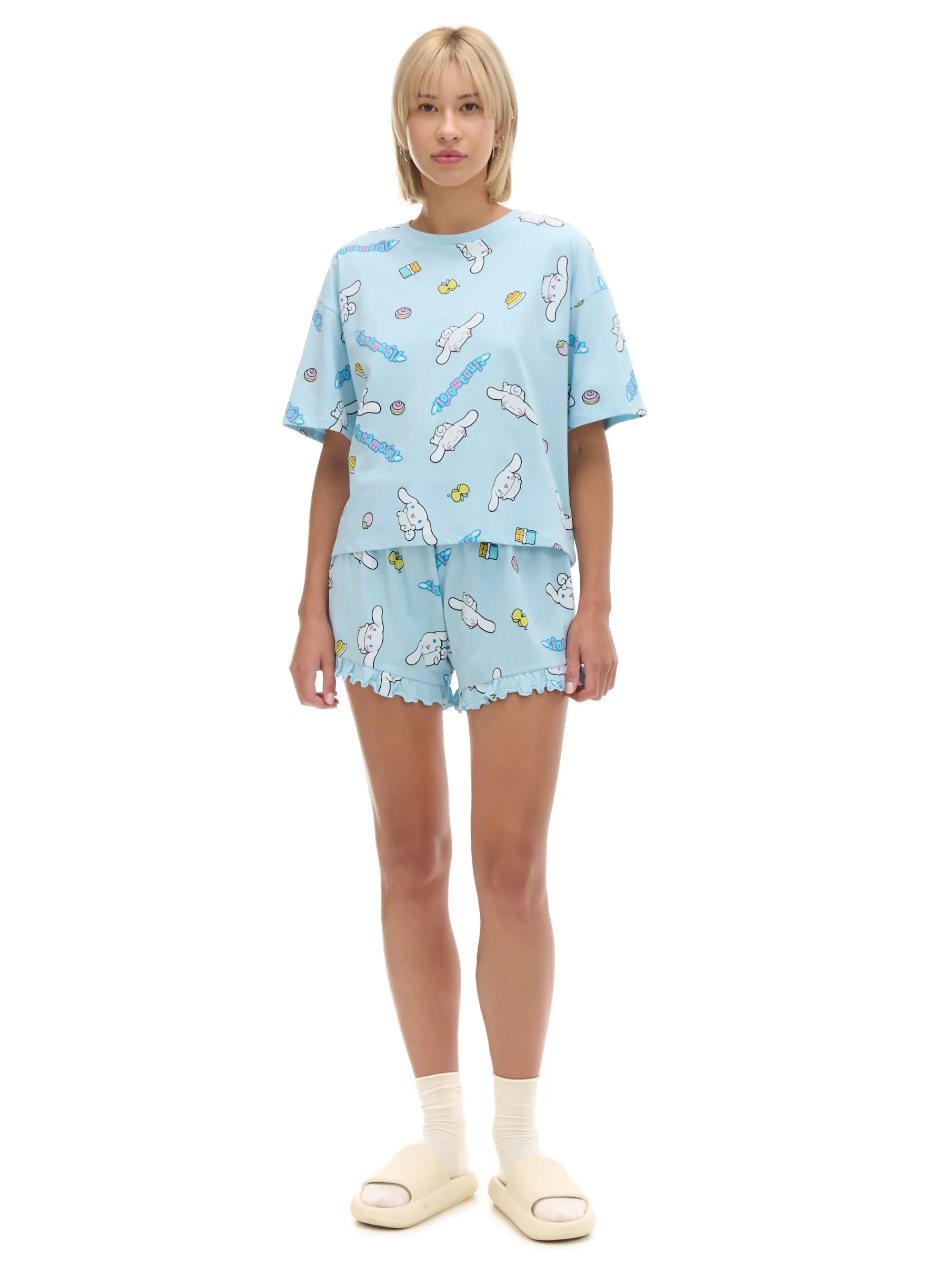 Cropp Piżamy*Dwuczęściowa krótka piżama Cinnamoroll