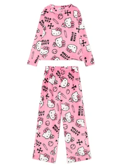 Cropp Cozy|Piżamy*Dwuczęściowa pluszowa piżama Hello Kitty