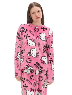 Cropp Cozy|Piżamy*Dwuczęściowa pluszowa piżama Hello Kitty