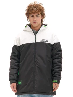 Cropp Kurtki Zimowe|Kurtki, Płaszcze*Dwukolorowa kurtka z kapturem