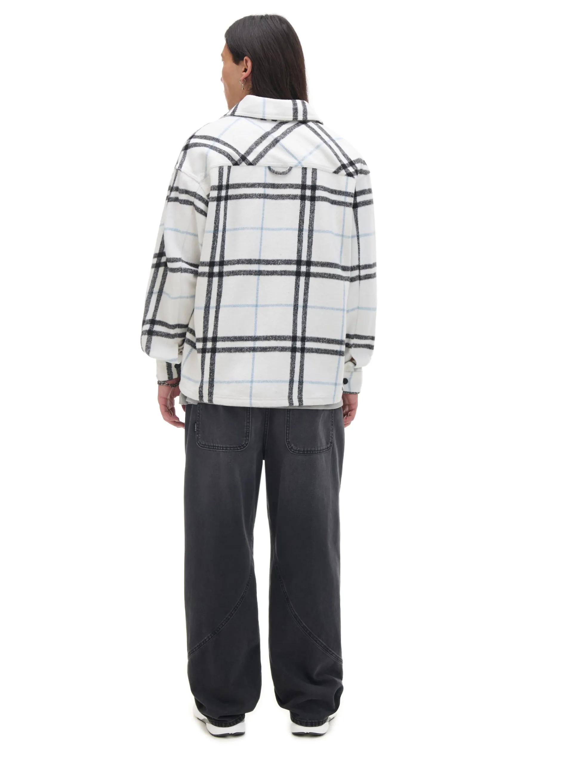 Cropp Koszule*Flanelowa kraciasta koszula z domieszką wełny