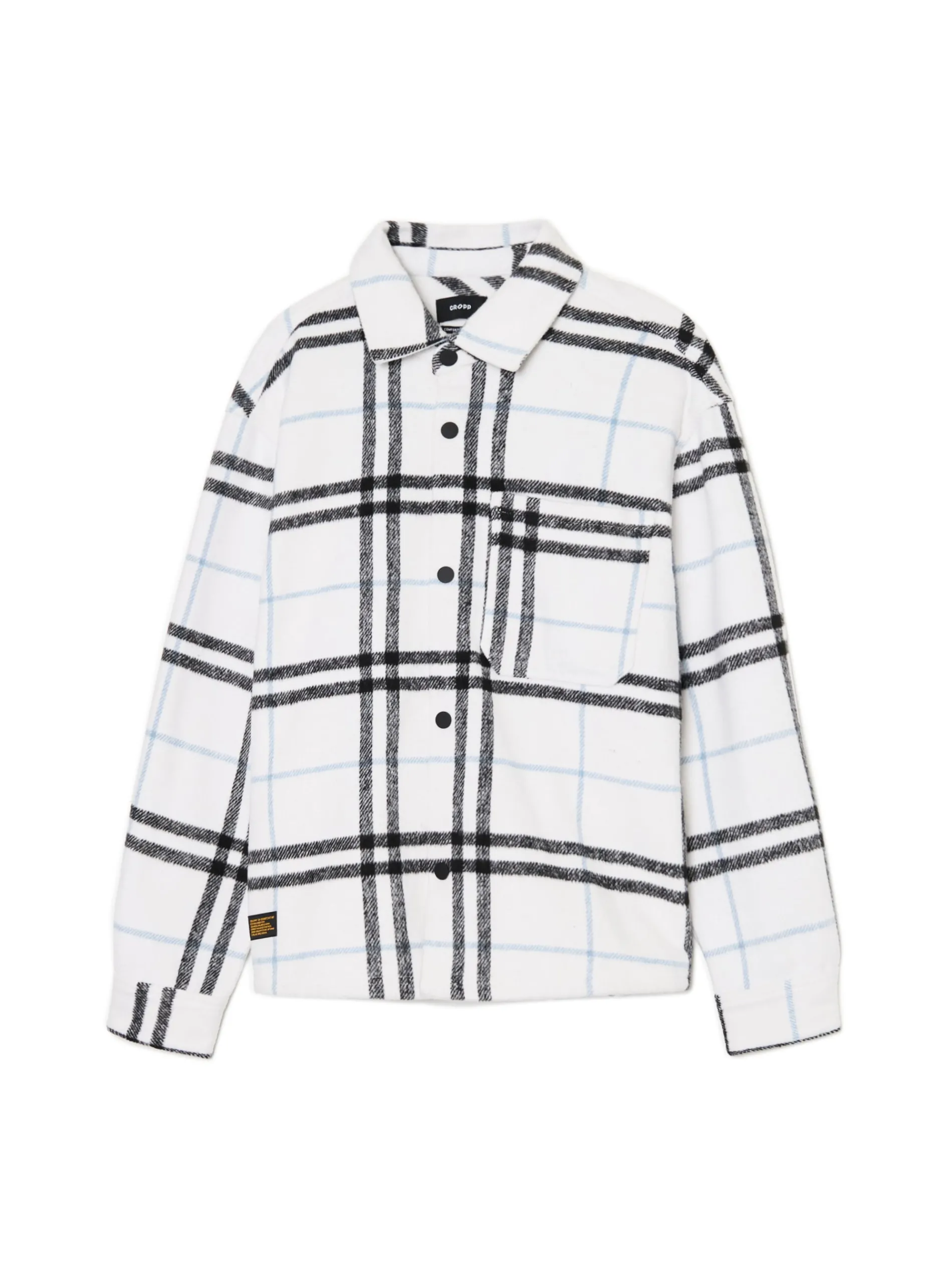 Cropp Koszule*Flanelowa kraciasta koszula z domieszką wełny