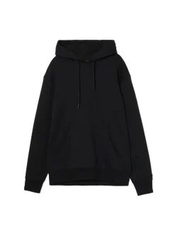Cropp Bluzy*Gładka czarna bluza z kapturem