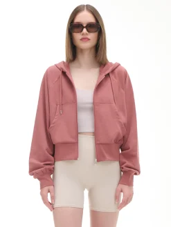 Cropp Bluzy*Gładka rozpinana bluza z kapturem