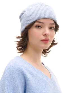 Cropp Swetry*Gładki jasnoniebieski sweter