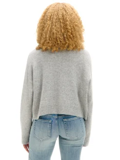 Cropp Swetry*Gładki jasnoszary sweter