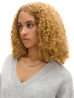 Cropp Swetry*Gładki jasnoszary sweter