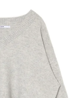 Cropp Swetry*Gładki jasnoszary sweter