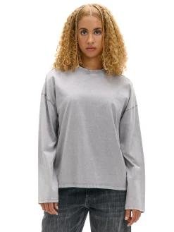 Cropp Unisex|Unisex*Gładki szary T-shirt longsleeve UNISEX