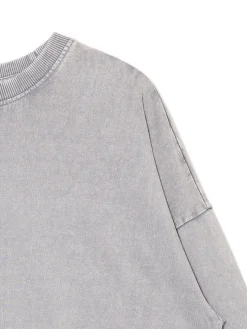 Cropp Unisex|Unisex*Gładki szary T-shirt longsleeve UNISEX