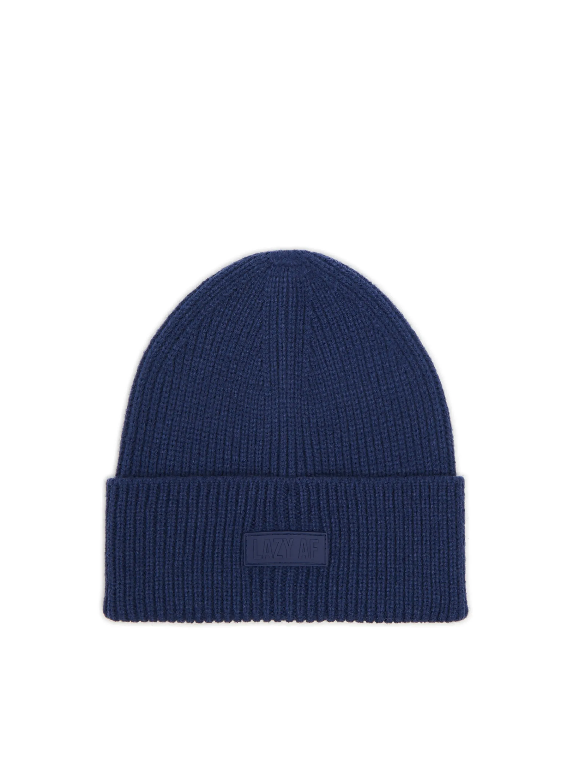 Cropp Czapki*Granatowa czapka beanie z naszywką