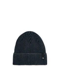 Cropp Czapki*Granatowa czapka beanie z naszywką