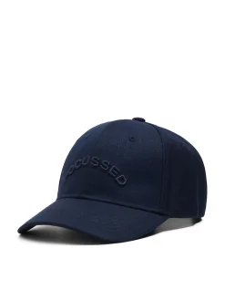 Cropp Czapki*Granatowa czapka z daszkiem i haftem