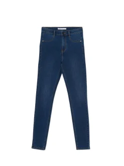 Cropp Jeansy*Granatowe jeansy skinny