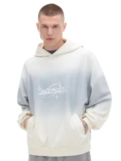 Cropp Bluzy*Jasna bluza boxy z kapturem