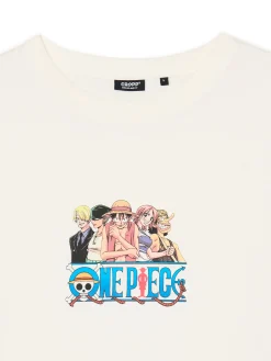Cropp Koszulki*Jasna koszulka z nadrukiem One Piece