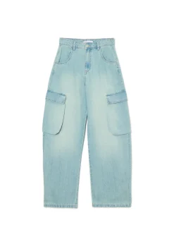 Cropp Jeansy*Jasne jeansy skater z efektem sprania