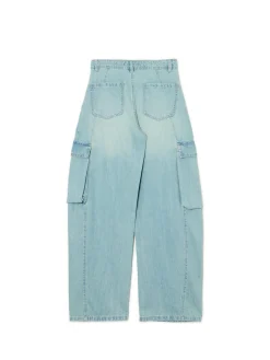 Cropp Jeansy*Jasne jeansy skater z efektem sprania