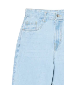 Cropp Jeansy*Jasne jeansy wide leg TALL