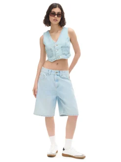 Cropp Sety*Jasne szorty denim bermudy