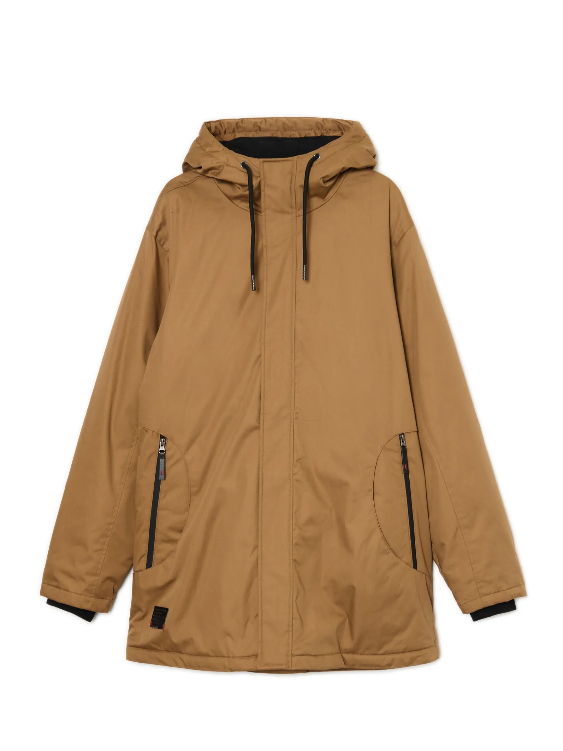 Cropp Kurtki Zimowe|Kurtki, Płaszcze*Jasno płaszcz z kapturem